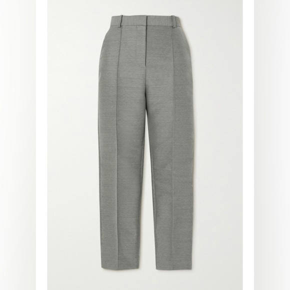 Toteme Pants - Toteme wool blend pleated tapered pants